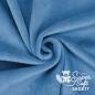 Preview: Plüschstoff Shorty uni 75x100cm rauchblau – Kullaloo